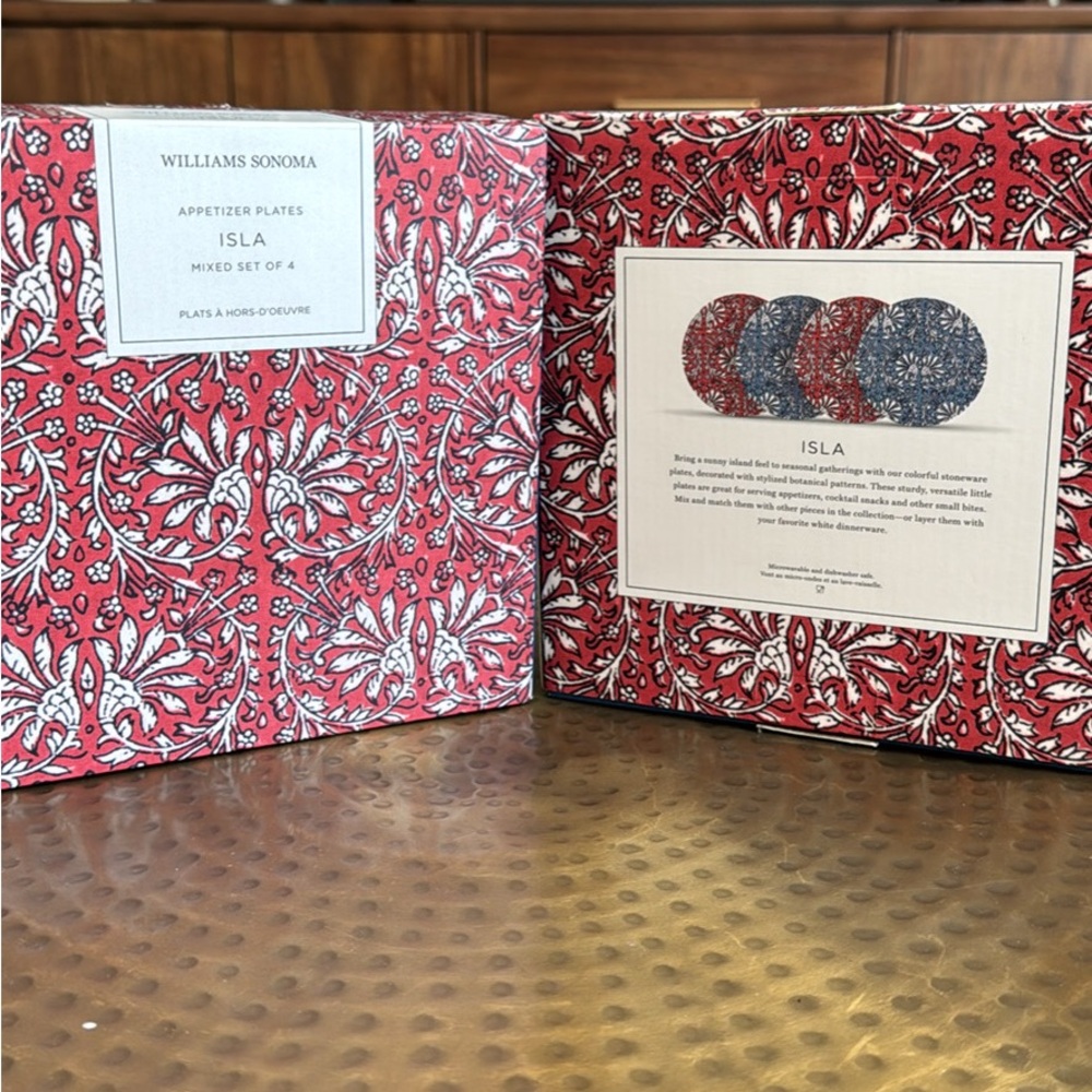 Williams Sonoma Isla Appetizer Plates Set